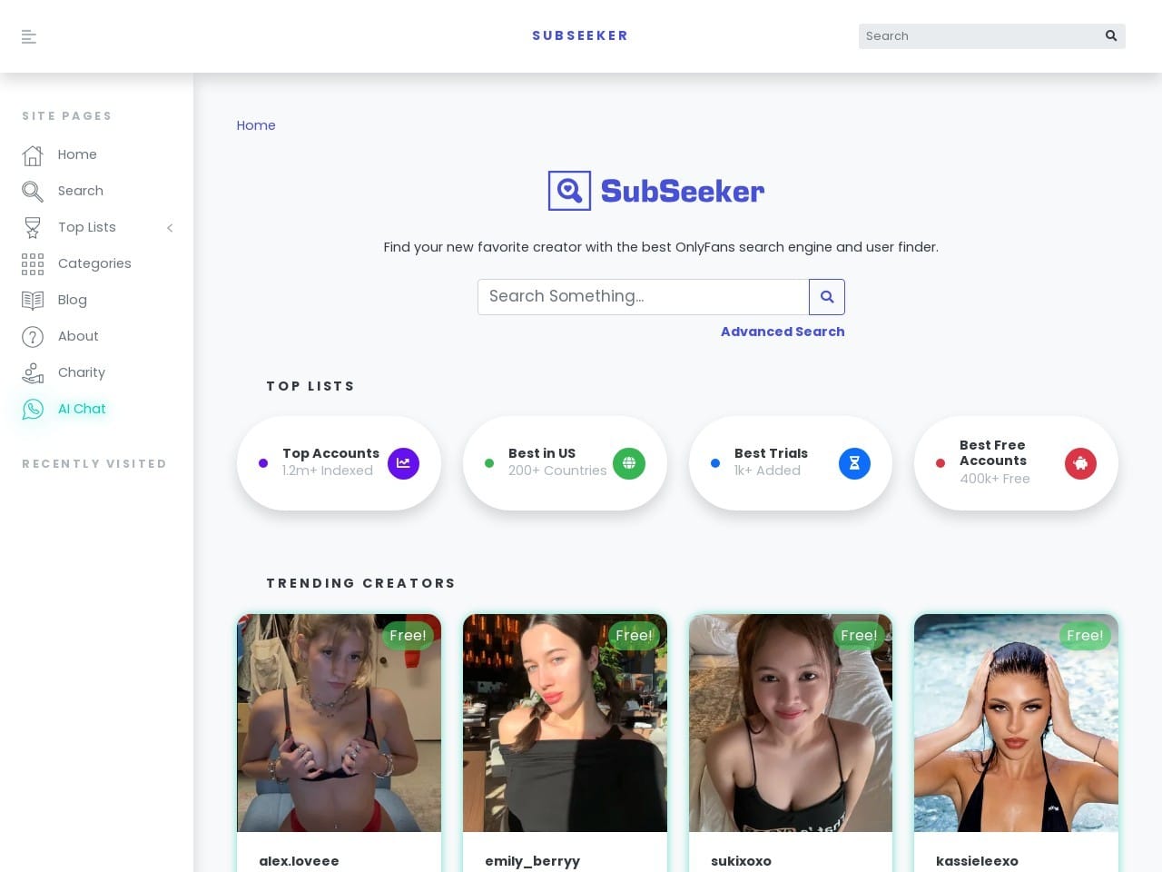 Visit SubSeeker.co
