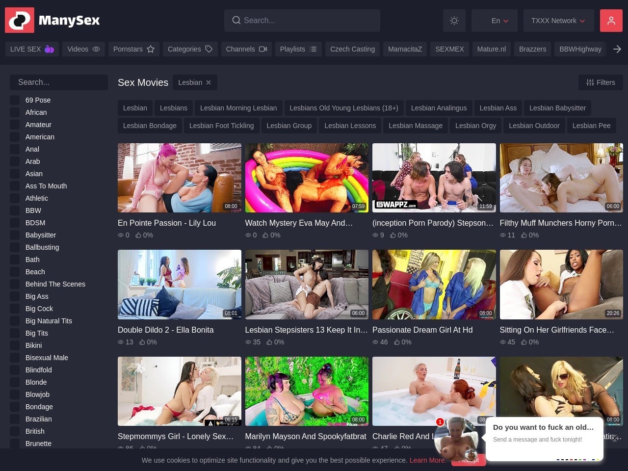 Visit ManySex Lesbian