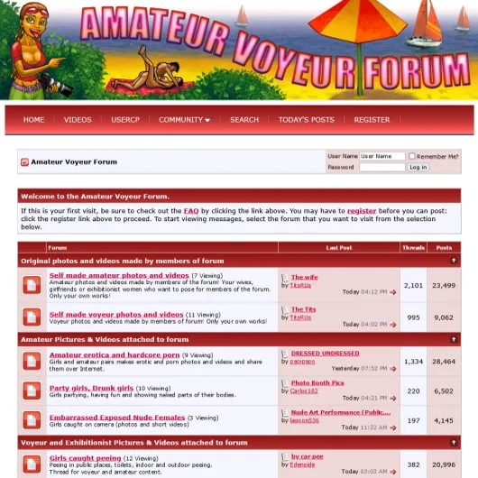 Visit AmateurVoyeurForum