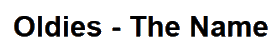 Oldies.Name logo