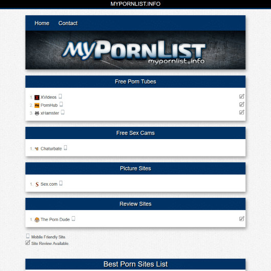 Visit MyPornList