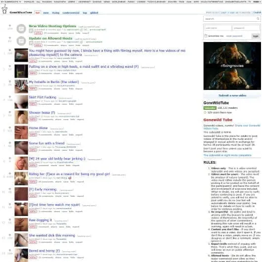 Visit /r/GoneWildTube